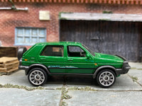 Matchbox 1990 VW Volkswagen Golf in Green, loose diecast car