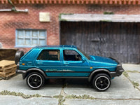 Matchbox 1990 VW Volkswagen Golf teal loose diecast - gallery image 3 of 3