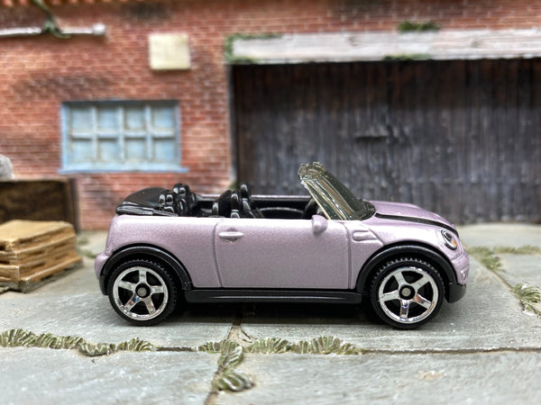 Matchbox 2010 Mini Cooper S Cabrio purple loose diecast - gallery image 1 of 3