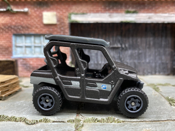 Matchbox 2015 Kawasaki Teryx 4 LE Buggy in Dark Gray, loose diecast car