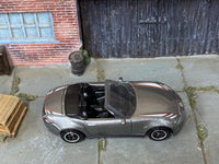 Loose Matchbox - 2015 Mazda MX-5 Miata - Gray, White and Red
