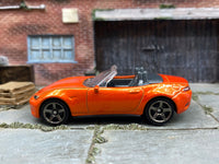 Matchbox 2015 Mazda MX-5 Miata in Orange, loose diecast car
