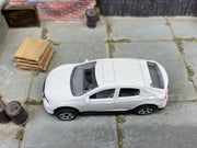 Matchbox 2017 Honda Civic Hatchback White loose diecast - side profile detail shot