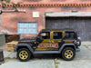 Loose Matchbox - 2018 Jeep Wrangler JL 4 Door - Black and Gold SkyJacker