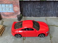 Matchbox 2019 Audi TT RS Red loose diecast - side profile detail shot