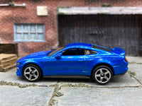 Matchbox 2019 Ford Mustang Coupe in Dark Blue, loose diecast car