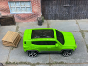 Matchbox 2019 Jeep Renegade 4X4 bright green loose diecast - gallery image 3 of 3