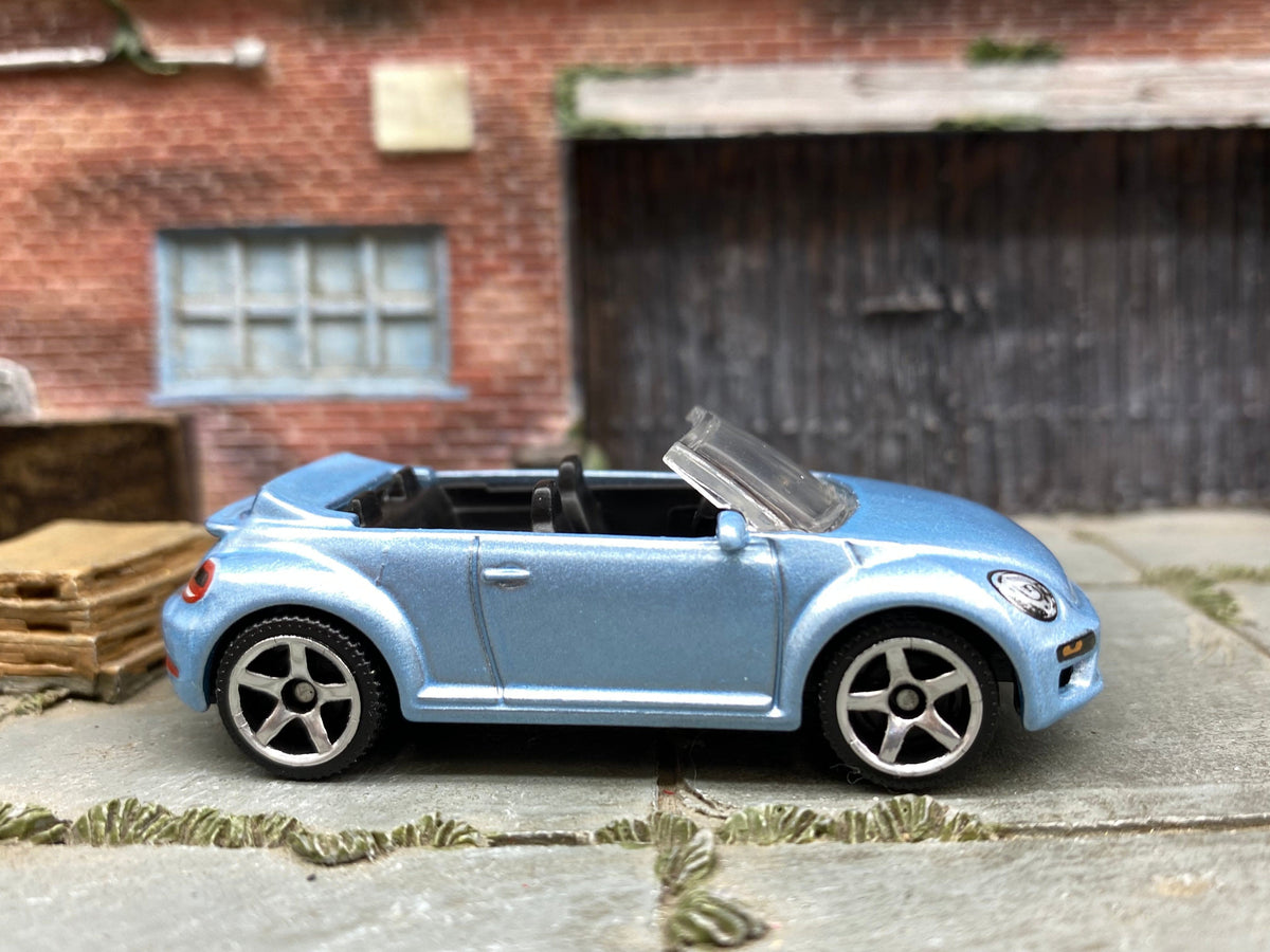 Matchbox 2019 Volkswagen Beetle in Light Blue, loose diecast car
