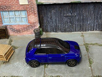 Matchbox 2020 Honda E Dark Blue loose diecast - side profile detail shot
