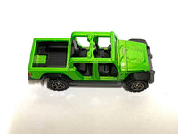 Matchbox 2020 Jeep Gladiator Truck Green loose diecast - side profile detail shot