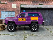 Matchbox 4X4 Chevy Blazer in Purple and Orange, loose diecast car
