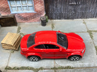 Matchbox BMW M1 Red loose diecast - side profile detail shot