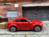 Matchbox BMW M1 Red - rear angle view showing tampo details