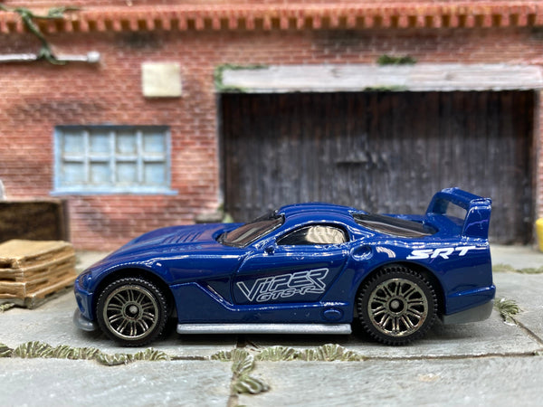 Matchbox Dodge Viper GTS-R in Dark Blue, loose diecast car
