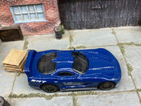 Matchbox Dodge Viper GTS-R Dark Blue loose diecast - side profile detail shot