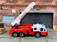 Matchbox Fire Engine Fire Truck in Red and White Cleveland, loose diecast car