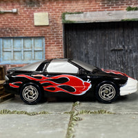 Loose Matchbox - Firebird Formula - Black and Silver with Flames
