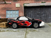 Loose Matchbox - Firebird Formula - Black and Silver with Flames