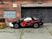 Matchbox Firebird Formula black and silver flames loose diecast - gallery image 3 of 3