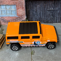 Loose Matchbox - Hummer H2 SUV Concept - Orange Ocean Rescue