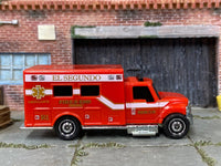 Matchbox International Ambulance in Red El Segundo, loose diecast car