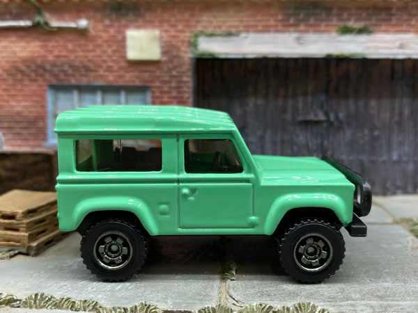Matchbox Land Rover Defender 90 mint green loose diecast - gallery image 1 of 3