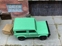 Matchbox Land Rover Defender 90 mint green loose diecast - gallery image 3 of 3