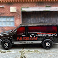 Loose Matchbox - Nissan NV Van - Black and Silver Courtesy Shuttle