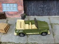 Matchbox VW Volkswagen Type 181 Thing Green loose diecast - side profile detail shot