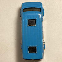 Blue Matchbox '75 Chevrolet Van with WiFi Repair graphics, view 4