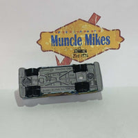 Blue 2003 Matchbox Checker Cab with Lion and Boy To The Rescue graphics, view 3