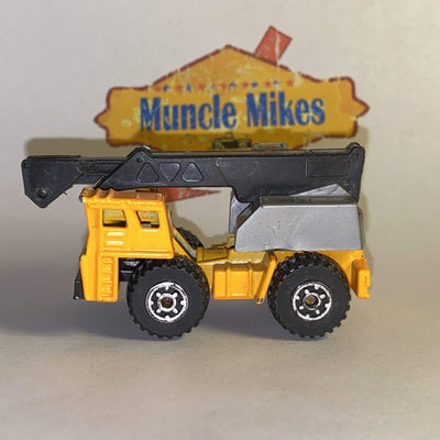 Matchbox Faun Mobile Crane Truck Bright Orange w/Black Boom 1:90 Scale