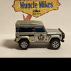 Matchbox LAND ROVER Taylor Construction 1990 SILVER Die Cast metal Car Collectible