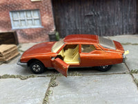 Matchbox Superfast No 51 Citroen S.M. 1971 Lesney Products Made in England. Orange with moveable doors and trailer hitch