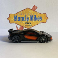 McLAREN P1 #363 black Then and Now - 2017 Hot Wheels