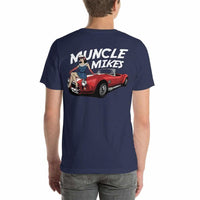 Muncle Mikes Hot Rod Pin Up Girl 2 crew T-shirt, view 6