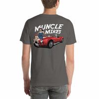 Muncle Mikes Hot Rod Pin Up Girl 2 crew T-shirt, view 24