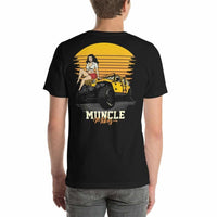 Muncle Mikes Hot Rod Pin Up Girl crew T-shirt, view 3