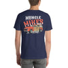 Muncle Mikes T-Shirt Crew: Smoking Hot Rod 1940 Ford Woody Surf Wagon