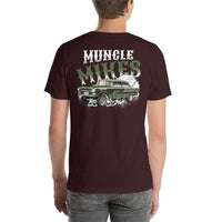 Muncle Mikes T-Shirt Crew: Smoking Hot Rod 1955 Chevy GASSER