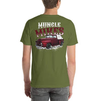 Muncle Mikes T-Shirt Crew: Smoking Hot Rod 1956 Ford pick up