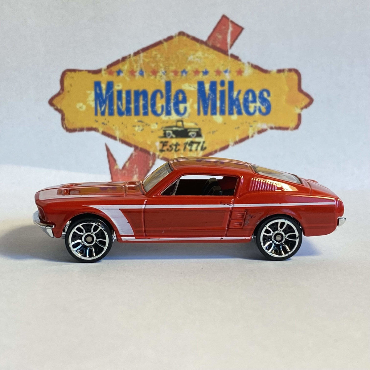 Mustang (red) Hot wheels C24  MALAYSIA Mattel 1968