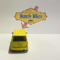 Yellow 2004 Matchbox Scion with Mickey Mouse Blast Off graphics, view 5